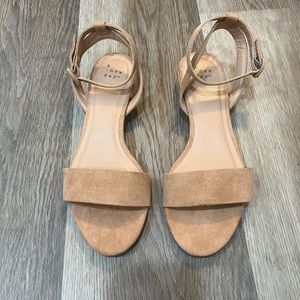 A New Day tan suede sandal